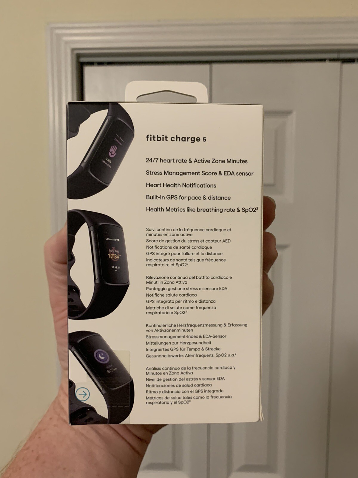 Fitbit Charge 5 Fitness & Health Tracker Black/Graphite Stainless