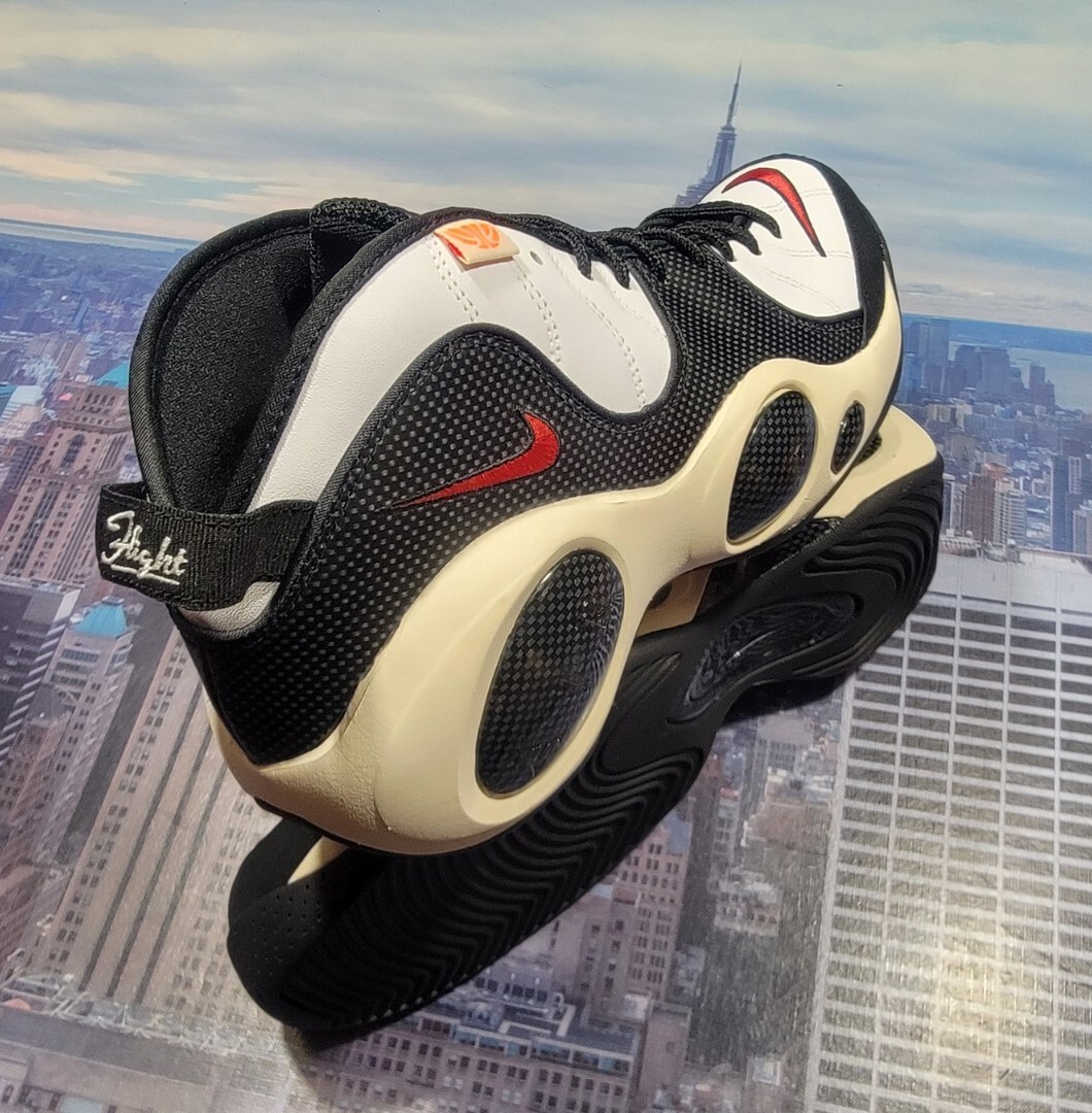 Nike Zoom Flight 95 Hoops Pack Jason Kidd White/Red Mens Size 12