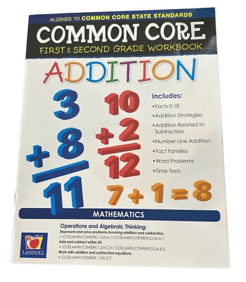 Common Core Addition First and Second Grade Workbook - NEW | eBay
