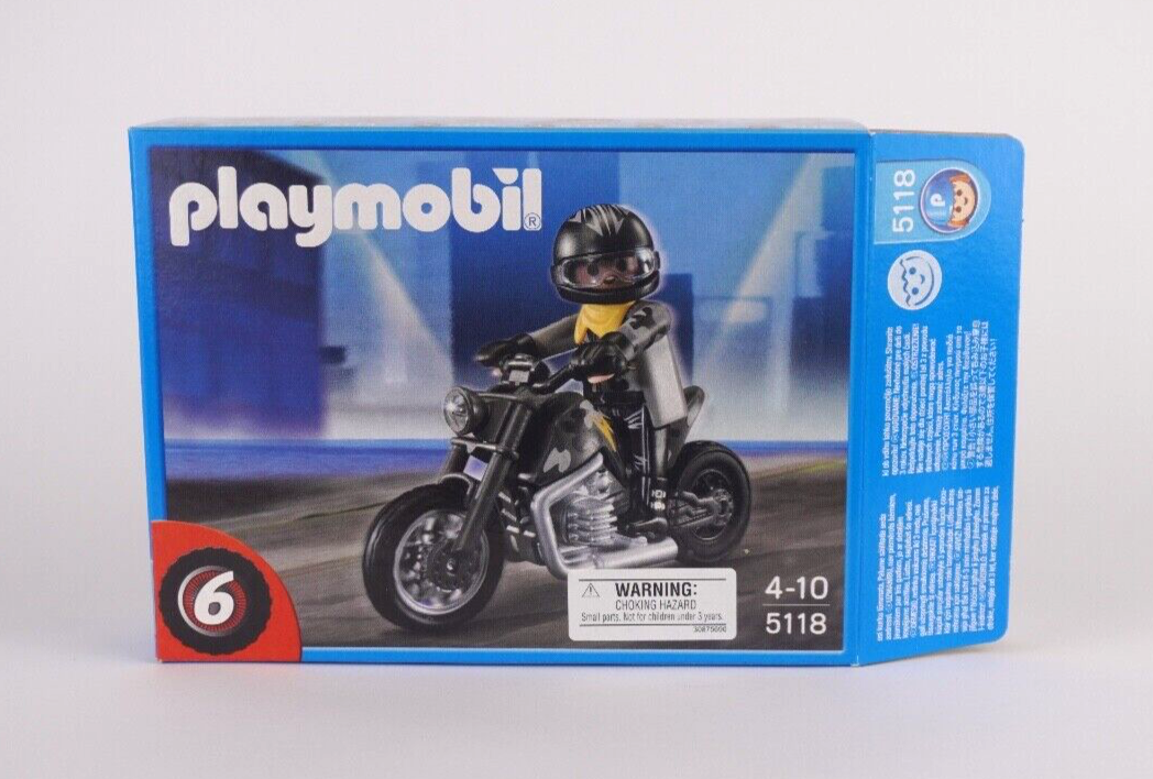 【未開封】プレイモービル playmobil4208 自然監視員 Playmobil 5118 Custom Motorcycle with Rider New in Open Box