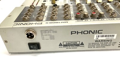 Phonic MM 1805X Rackmount Mixer With Power Supply Tested and