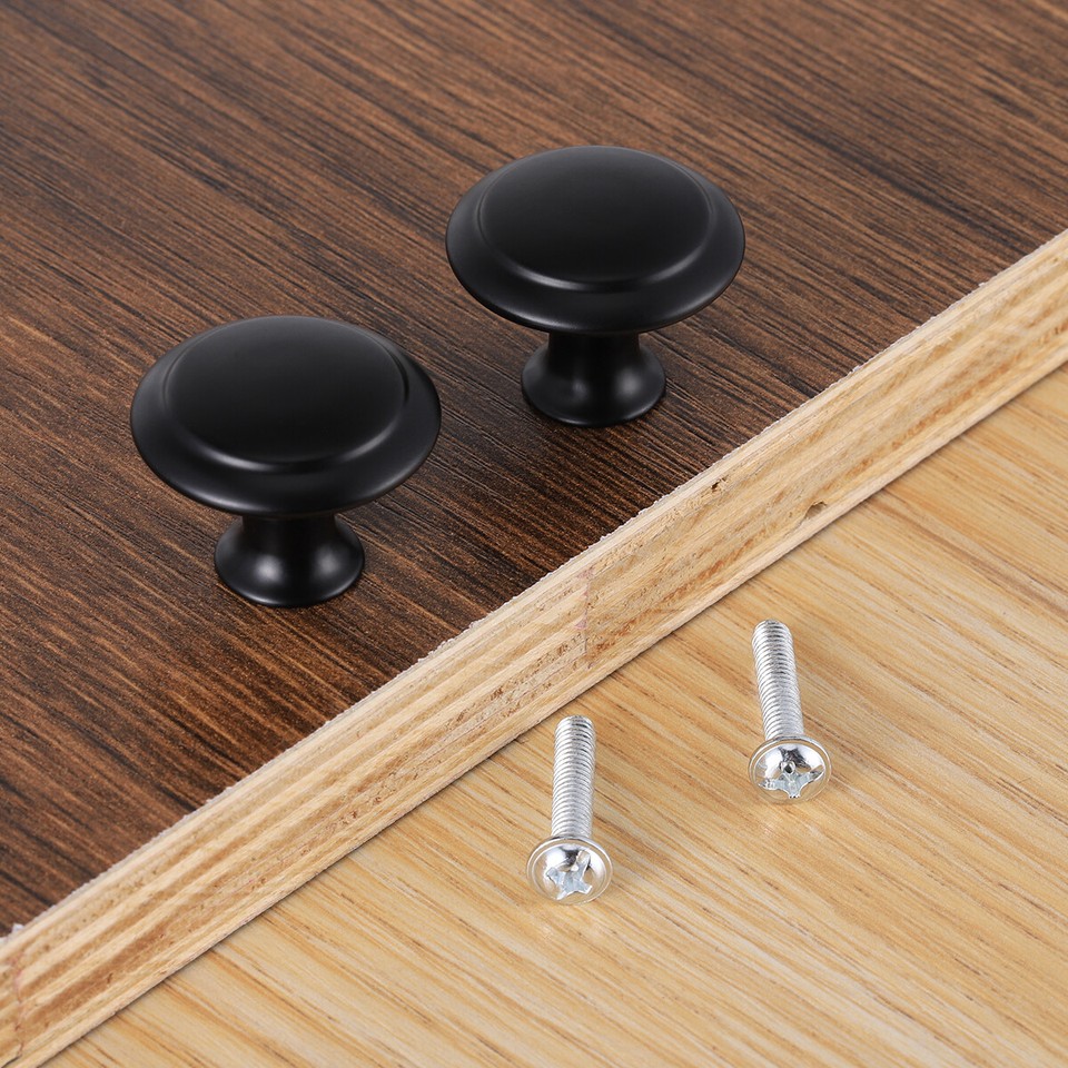 Trust4care 12-Pack Matte Black Cabinet Knobs – Victorian Floral Pattern, Round Drawer Handles For Farmhouse Kitchen, Closet & Furniture Doors