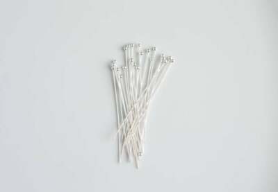 10pcs - Sterling Silver 1.5 inch 24ga Head Pin w/ 1.5mm ball, SS38