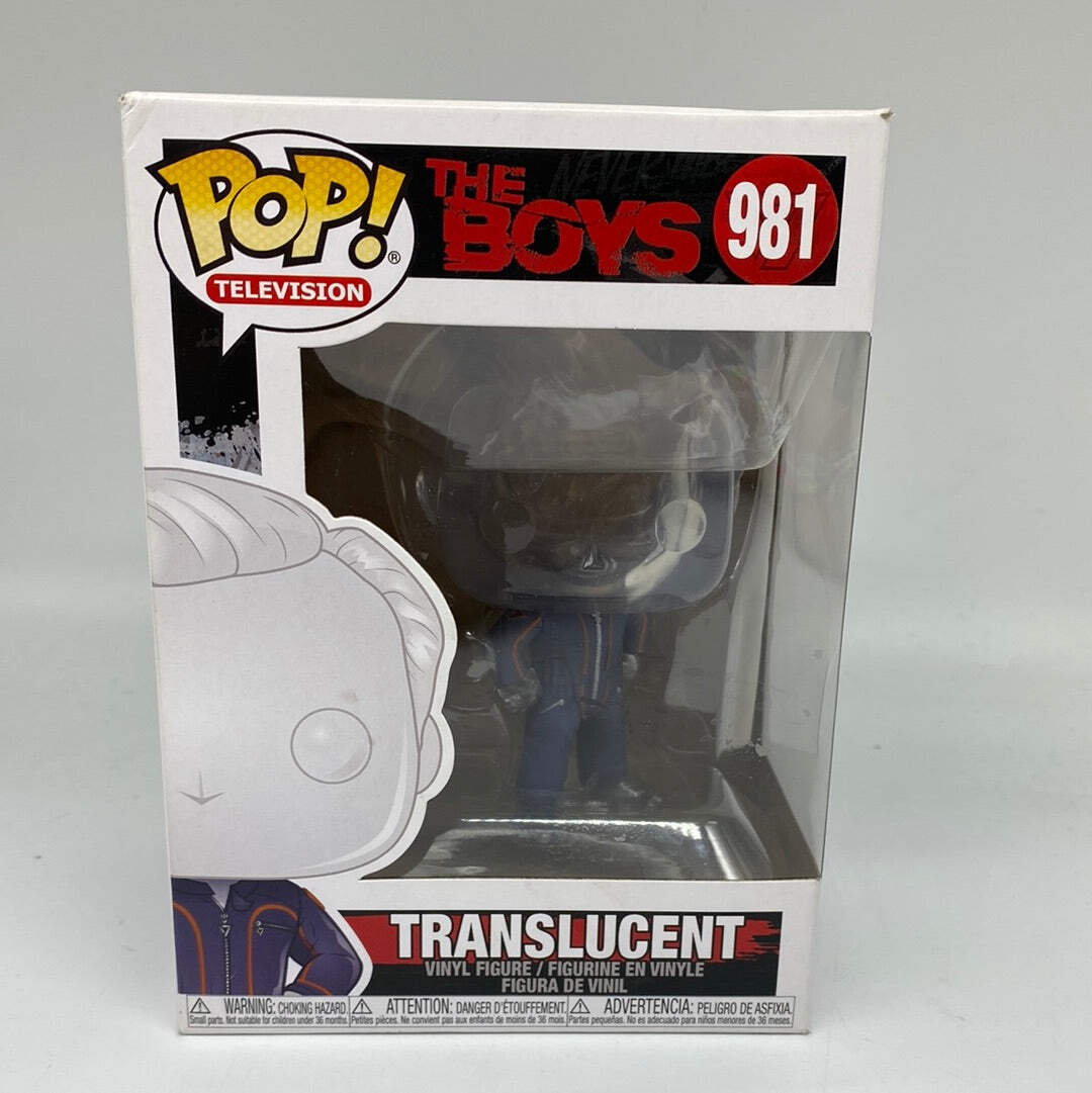Funko Pop! The Boys Translucent #981 Vinyl Figure Damaged