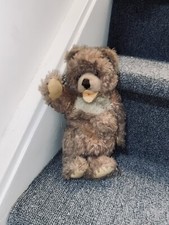 Vintage Steiff Zotty Bear 11 Tall Antique Brown Stuffed Animal Germany German