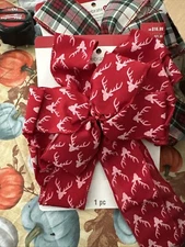 Celebrate It Christmas Deer Print Tree Topper Bow Large 11” Holiday