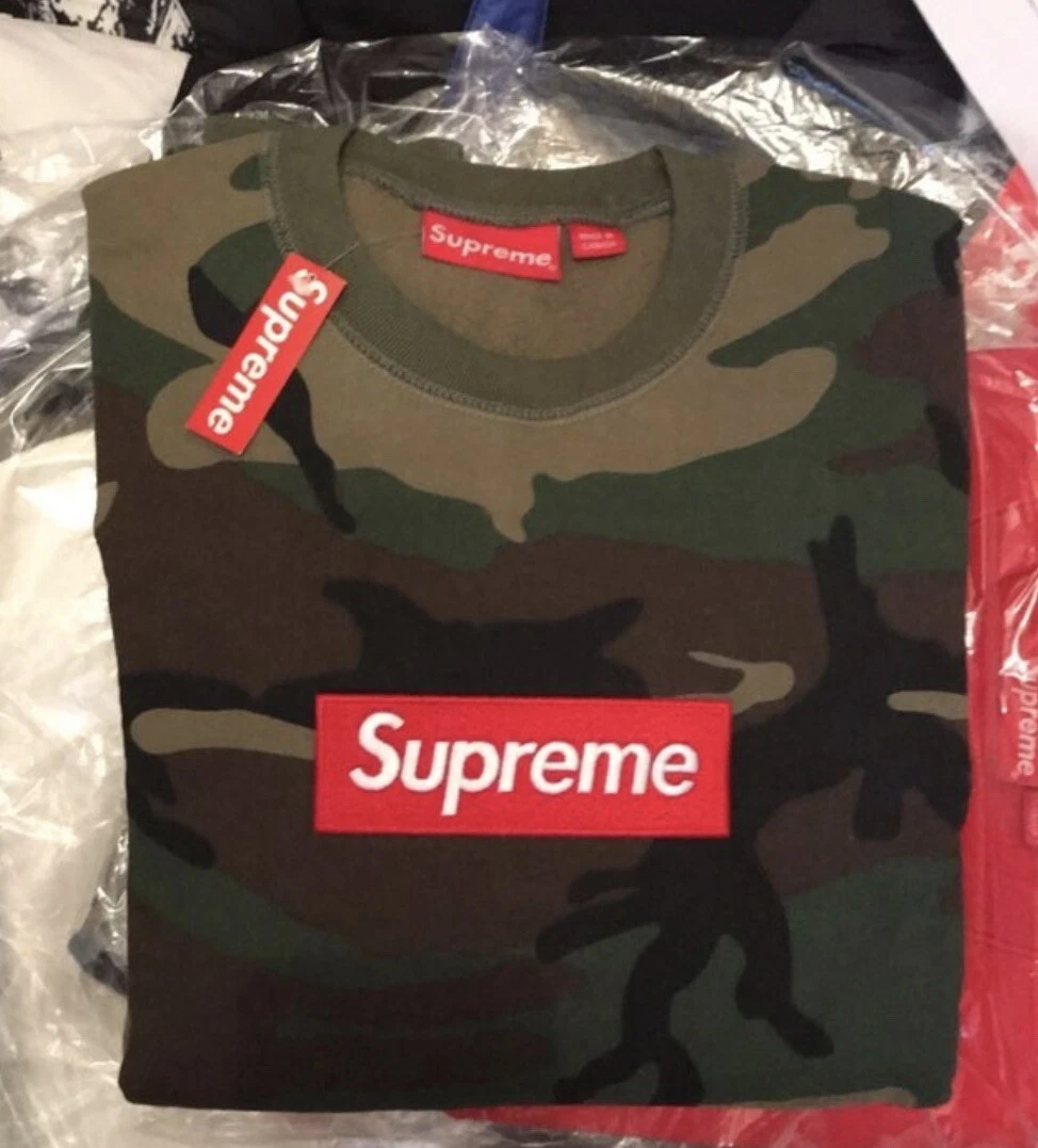 Supreme Camo Box logo Crewneck Medium 2015 neuf avec étiquettes