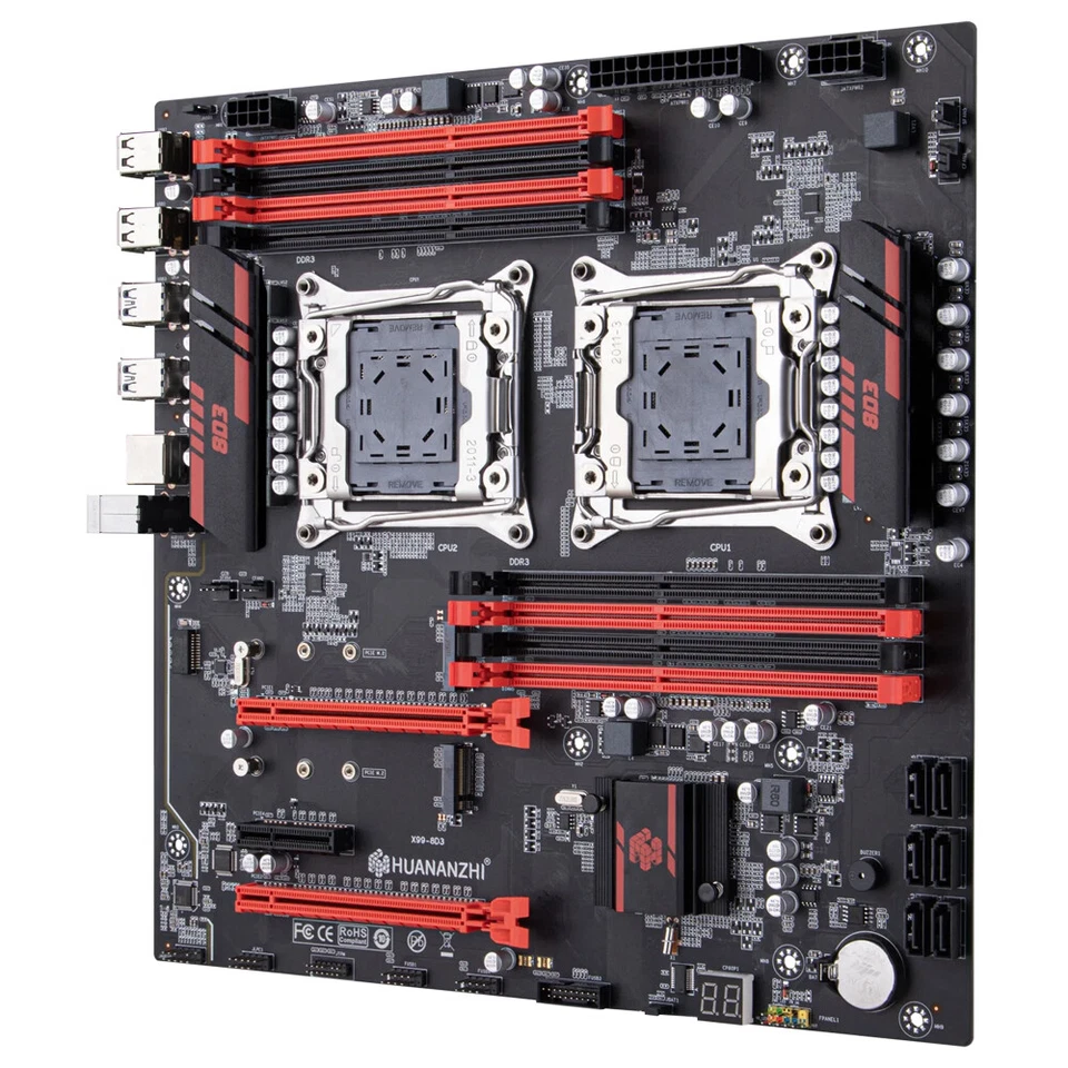 X99-8D3 Intel LGA2011-3 DDR3 Motherboard Support Windows7/10/11 - Image 2 of 4