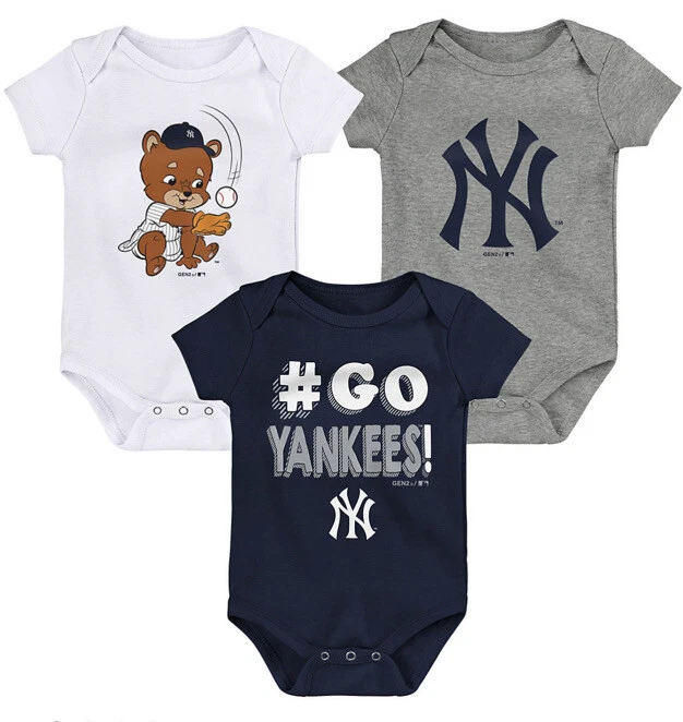 New York Yankees Born To Win 24 Mos.  3pc.  Bodysuit Set