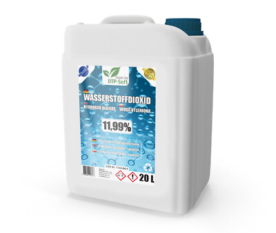 20L Wasserstoffperoxid H2O2 - 11,9% 20 Liter 12% laborgeprüft TOP 1 x 20L
