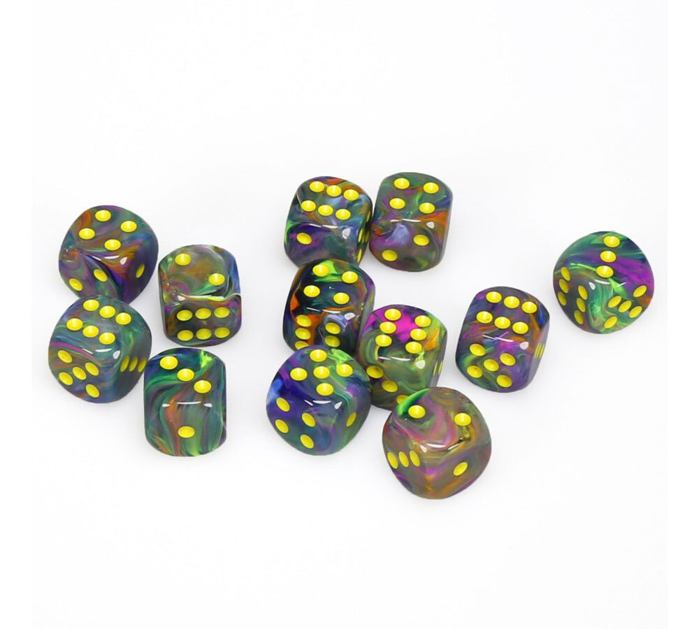 Блок кубиков для кубиков Chessex Festive Rioжелтый 16 мм d6 12 кубиков 2390₽