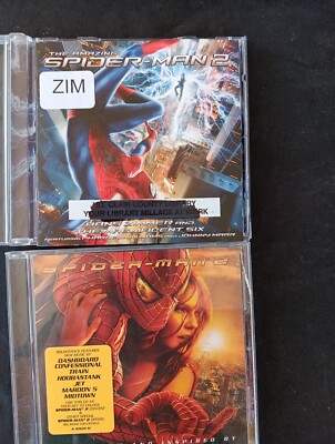 SpiderMan 2 CD Lot Soundtrack Music SPIDER MAN ALL MUSIC AND BANDS