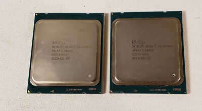 Lot Of 2 Intel Xeon E5-2670 SR1A7 V2 2.5GHz  Server Processor