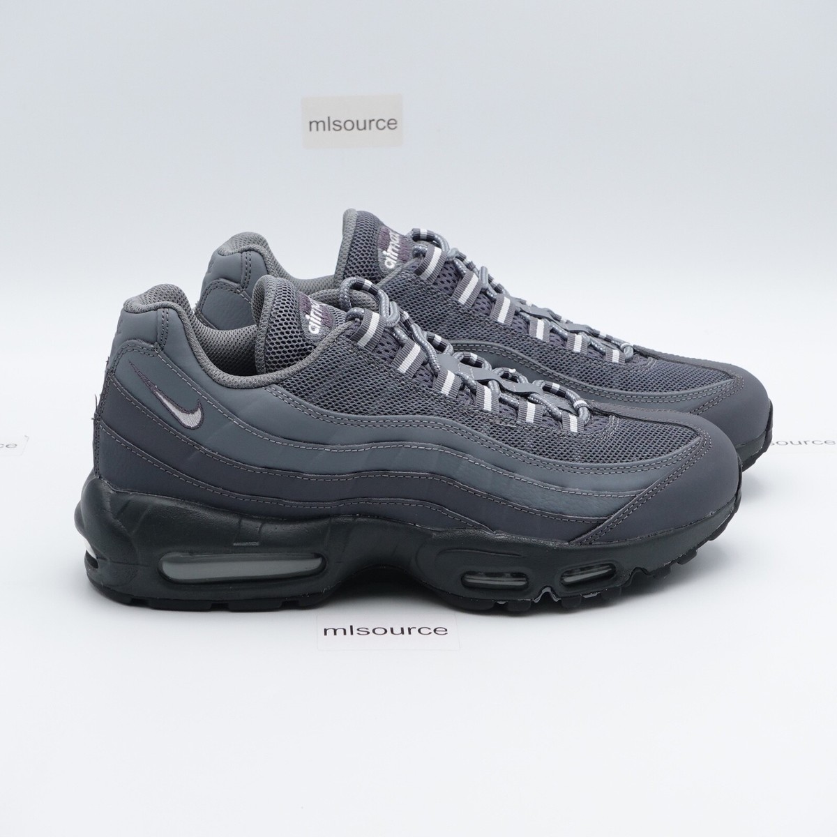 Nike Air Max 95 Dark Cool Grey White Anthracite Shoe HF0121-001 Nike Air Max 95 Black Silver Men main image 4