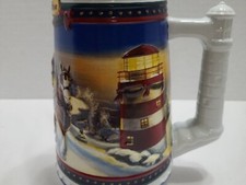 2002 Budweiser Holiday Stein - Guiding The Way Home - With Box Collectable #103