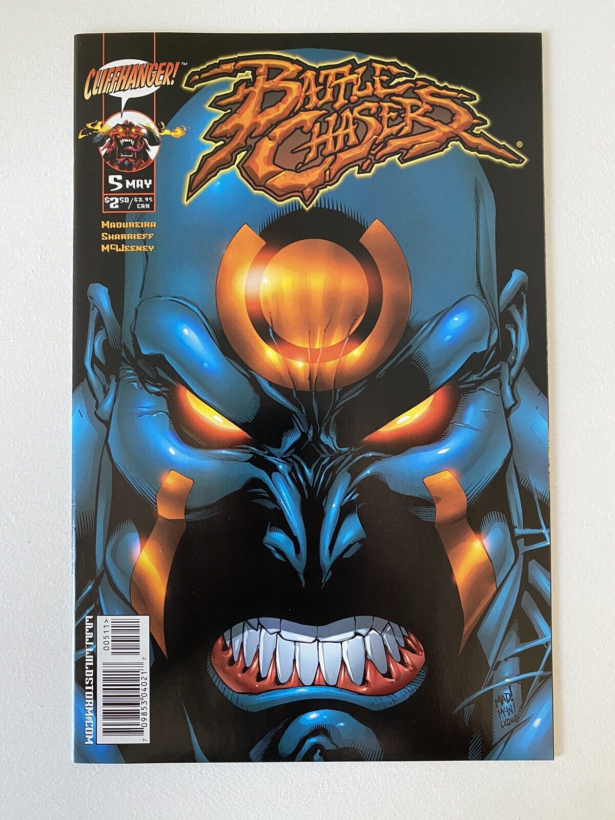 BATTLE CHASERS #5, 1999 Cliffhanger Comics, Joe Madureira Cover