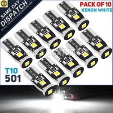 10X T10 W5W Led Bulb CANBUS Error Free 501 Car Interior Dome Side Light Xenon 