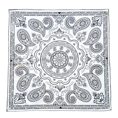 EXTRA Large Non Fading Paisley Bandana or Wildrag 26 x 26 Inches
