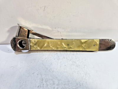 Vintage Working German Donatus Solingen Silver Tone Cigar Cutter