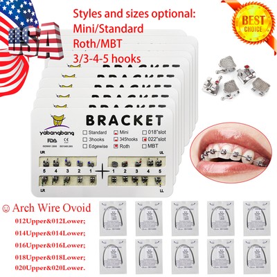 Dental Orthodontics Brackets Braces /Supper Elastic Niti Round Arch Wires OR