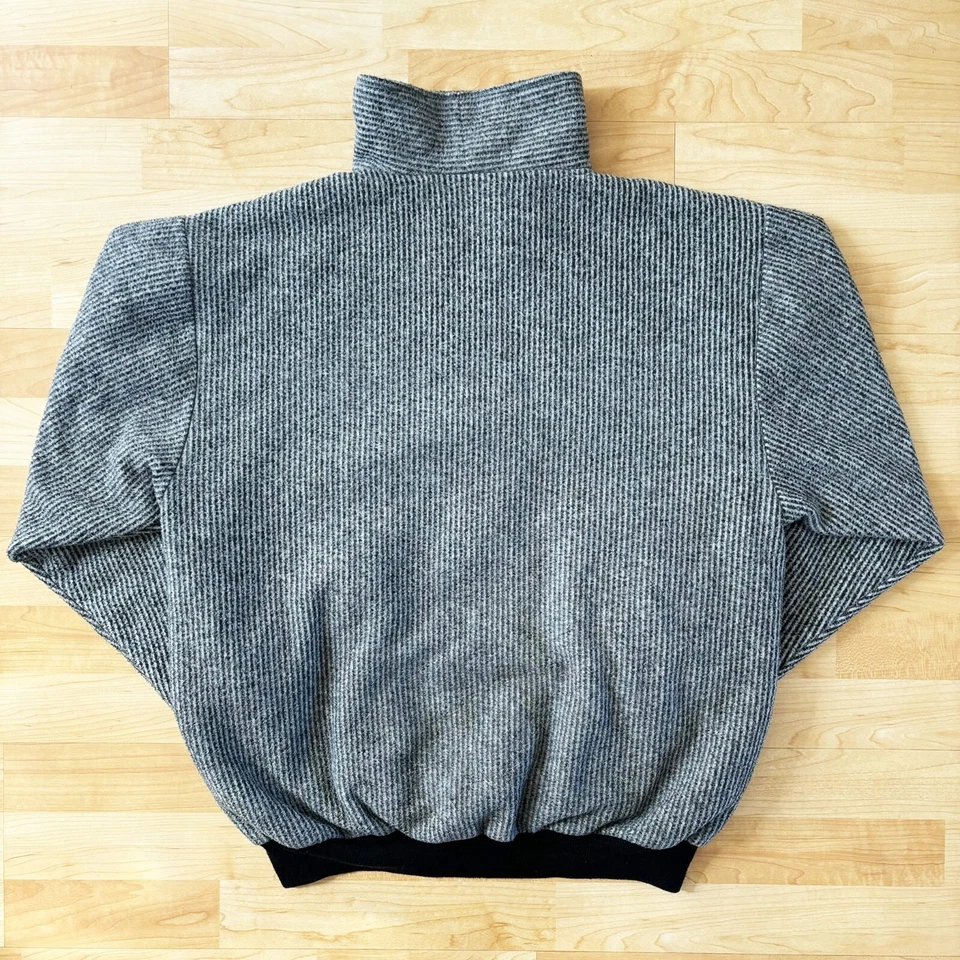 Vintage Rip Curl 80s Quarter Zip Pullover Fleece RARE Medium Striped Surfing - Image 3 of 4