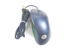 LogiTech M-BD53 MouseMan Wheel 830417-0000 Mouse Blue Metallic Green LED D333