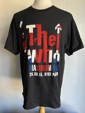 THE WHO (2015) Official Men's HYDE PARK Maximum R&B Concert Tour T-Shirt Size XL