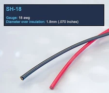  DH Labs SH-18 Silver-Coated Continuous Crystal Copper Hook Up Wire by the Meter