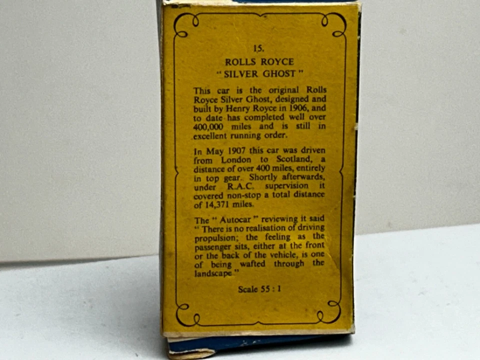 Matchbox Models of Yesteryear Y-15 Rolls Royce Silver Ghost with Original Box - Image 3 of 4
