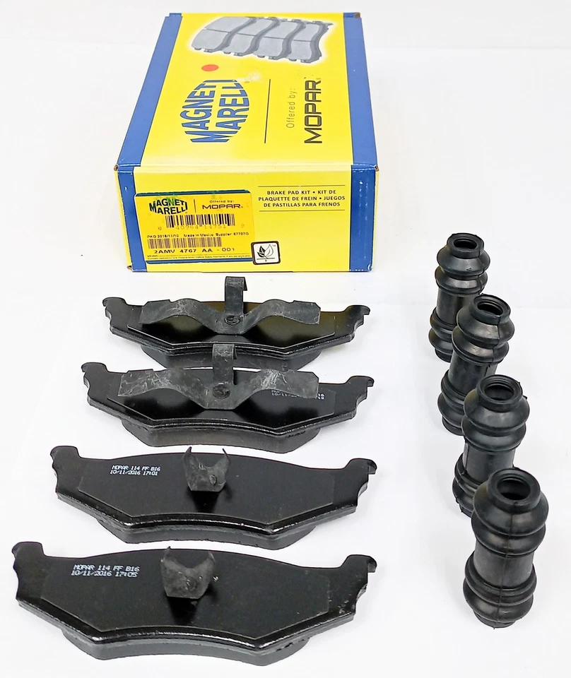 Conjunto de pastilhas de freio a disco Mopar 2AMV4767AA para Dodge Chrysler Mitsubishi Eagle Plymouth - Imagem 4 de 4