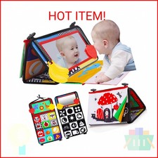 Tummy Time Baby Mirror Infant Toys Newborn 0 3 Months Brain Development with Cri