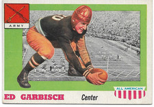 1955 Topps All American Ed Garbisch #44 Army Est. EX-EX+ Great Color Nice Card