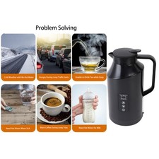 Auto-Warmwasserbereiter Auto-Wasserkocher 1500 Ml LED-Anzeige Für Camping