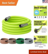 Garden Hose 5/8 in. x 50 ft., Lightweight All-Weather Water Hose, Durable and...