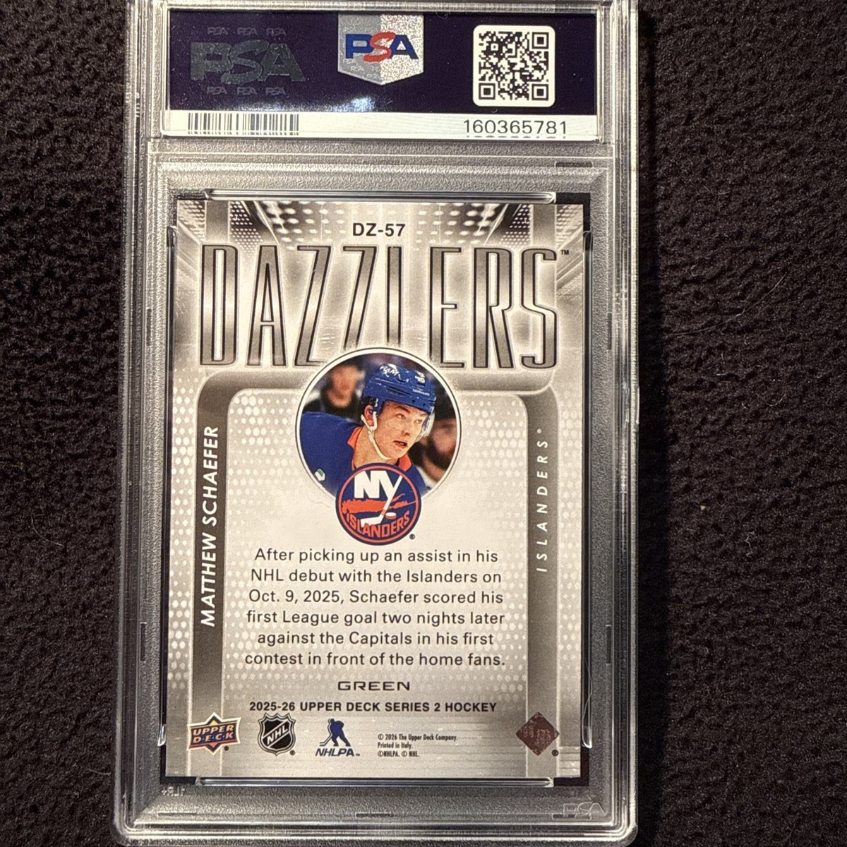 2025-26 Upper Deck Series 2 - Dazzlers Matthew Schaefer #DZ-57