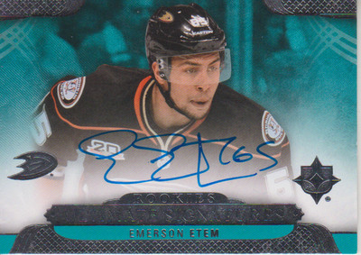 2013-14 Ultimate Collection Ultimate Rookie Signatures Emerson Etem B