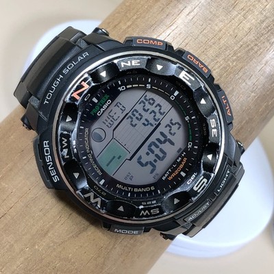 Casio Pro Trek Men PRW-2500 Multiband 6 Rubber Solar Digital 51mm Watch 8 1/2''