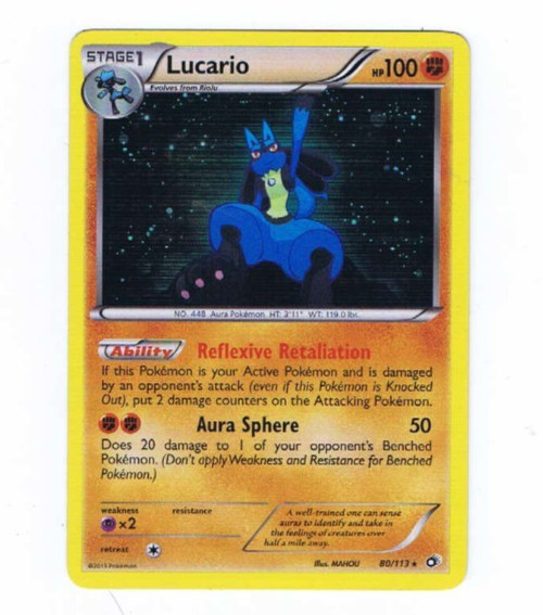Lucario 80/113 Legendary Treasures Holo LP