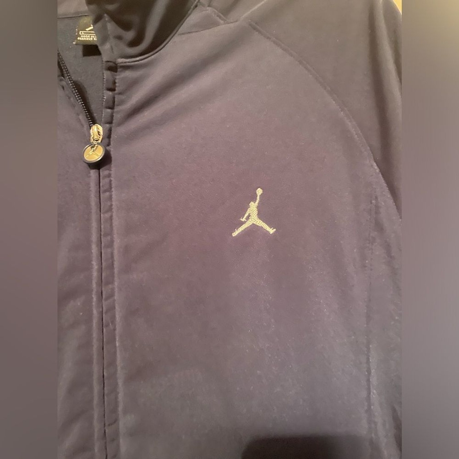 SACAI X NIKE Giacca Nike Jordan Jump Dri Fit uomo grande blu navy tasche full zip