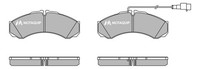 Bremsbelagsatz Scheibenbremse Motaquip LVXL1427 FüR Nissan Cabstar F24M F24W 105