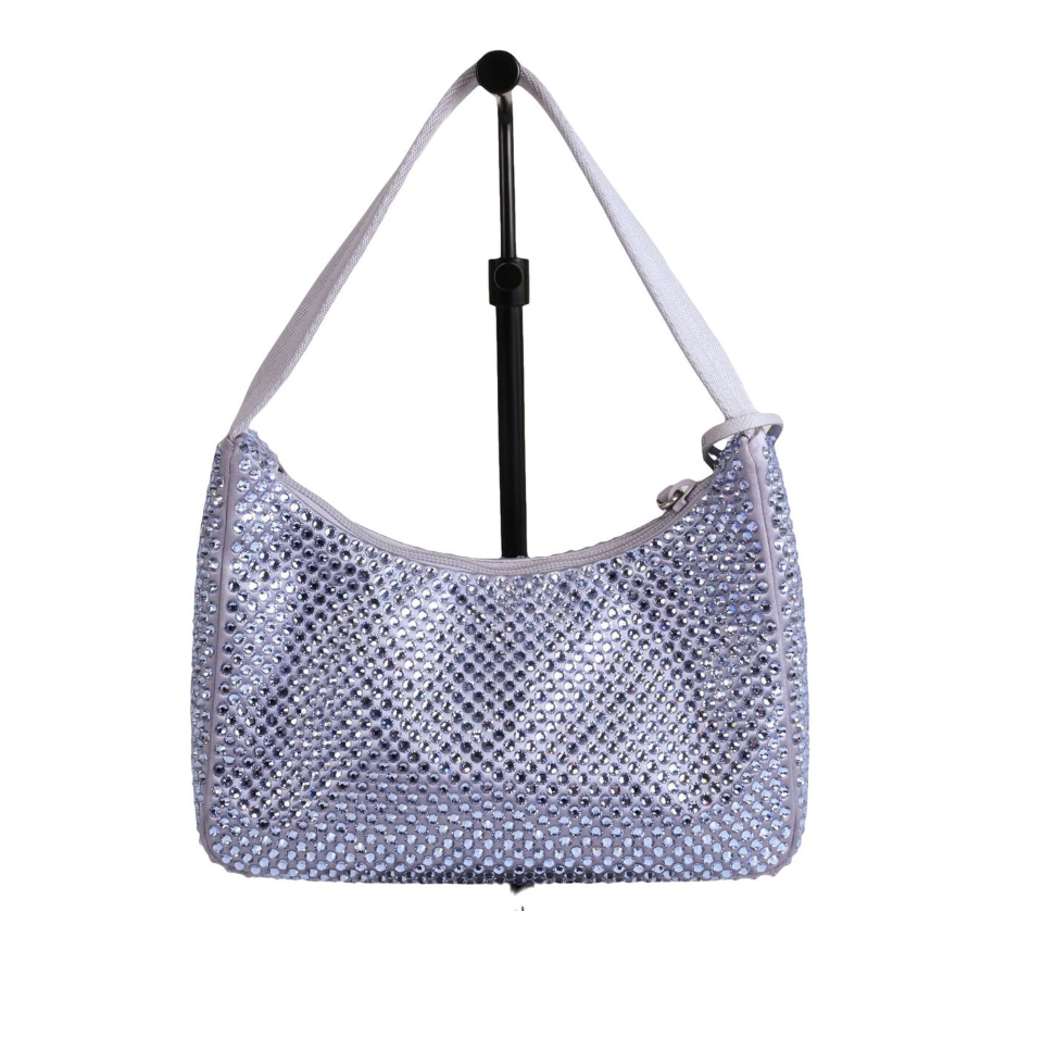 Prada Purple Crystal Re-edition Bag | eBay