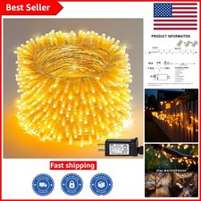 Stunning 300 LED Warm White Christmas String Lights   100 FT Waterproof Design