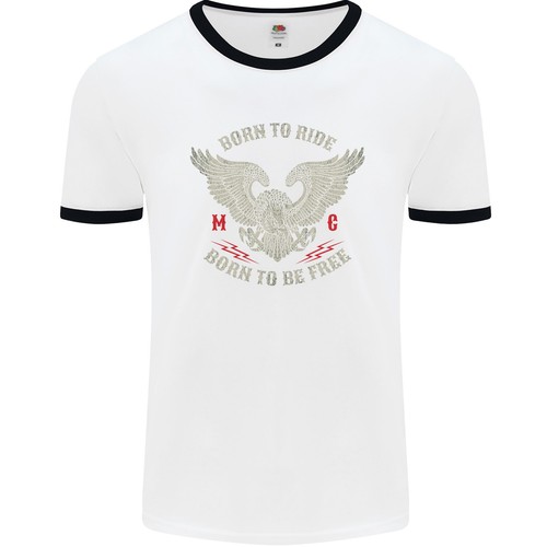 T-shirt Iron Horse 'Pour Rouler' - Motif Biker, Chopper, Metal - Tribal T-Shirts, Noir, Coton - Neuf Sans étiquettes