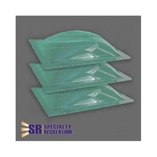 S.Recreation SP1422C Rectangle RV Skylight 14" x 22" - 3 Pack Clear NEW