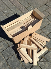 EICHE Klötzchen, Bastelklötzchen, Parkettriemchen 246 Stück für Basteln u. Spiel