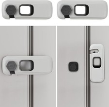 2 Pack Child Proof Refrigerator Locks, Adhesive Baby Safety Locks for Fridg