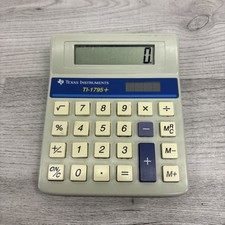 Texas Instruments TI-1795 Solar Calculator Beige Accounting solar powered Tested
