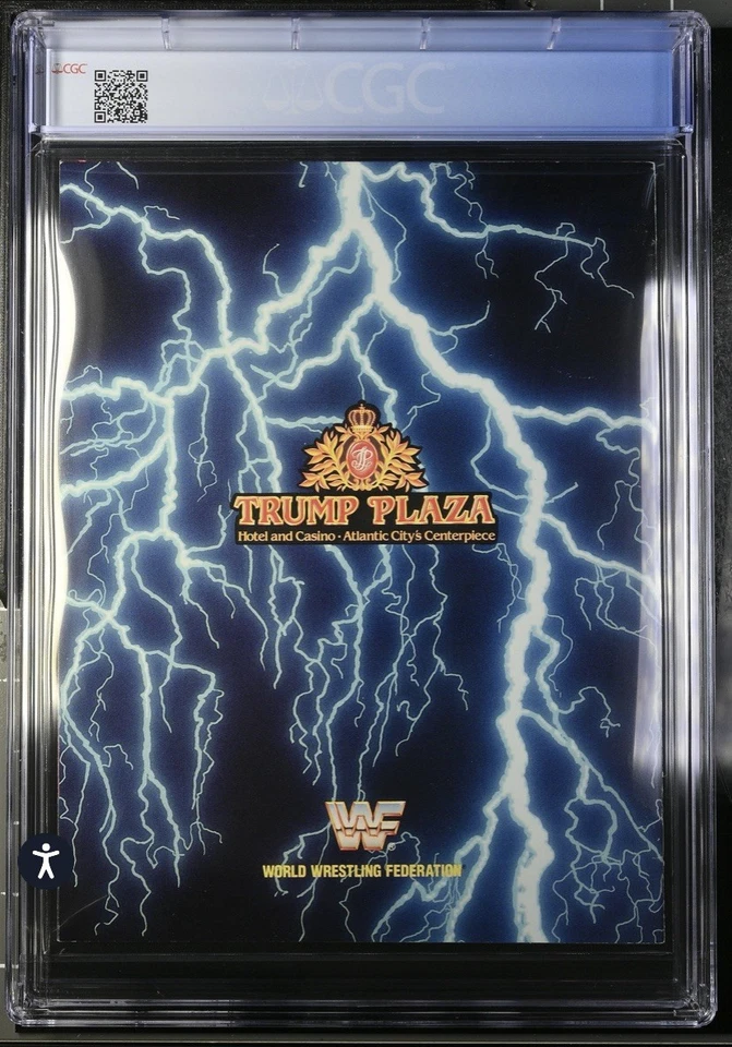 WWF Wrestlemania IV 4 Program Magazine Hulk Hogan, Andre the Giant, 1988 CGC 8.0 - Image 2 of 3