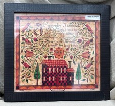 Signed & Numbered Limited Fraktur Print Susan Soloway Daul Framed 11.5? X 10.5?