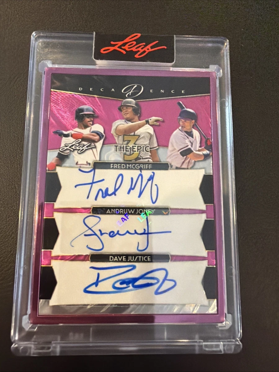 Andruw Jones Baseball Original Autographed Sports Trading Cards